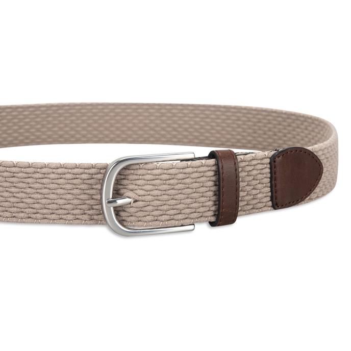 totes® Mens Woven Belt Brown Mix Extra Image 3